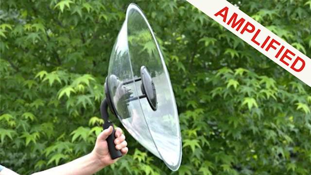 Amplified Parabolic Microphone Headphone Output